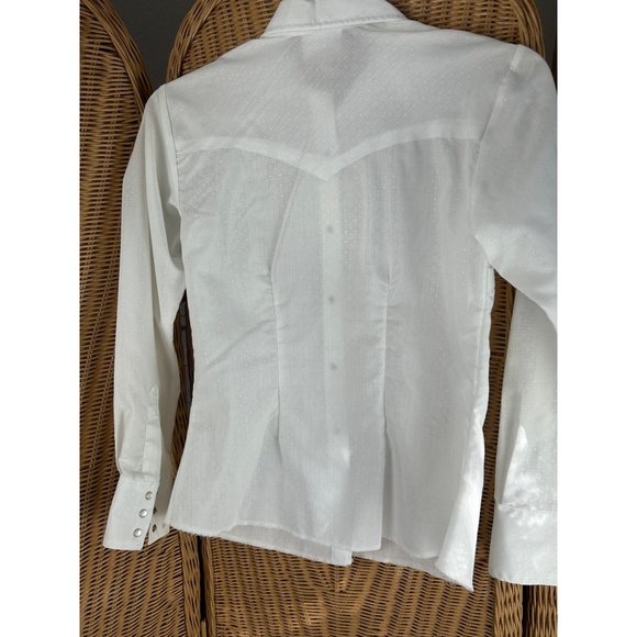 Vintage brush popper shirt snap button Sz 12 western Dan River - Picture 5 of 10
